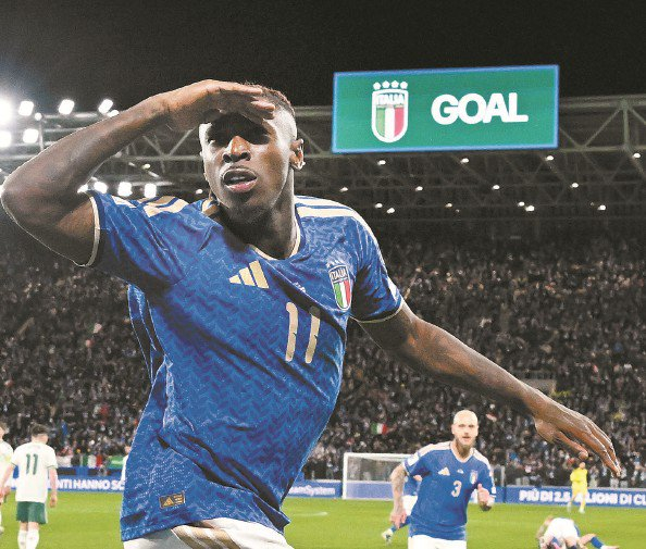 意大利队力克北爱尔兰挺进决赛 美加墨世界杯战