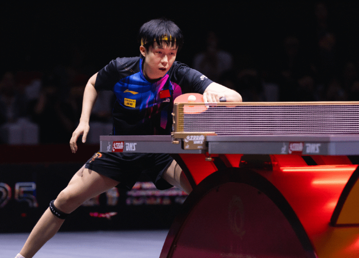 王楚钦澳门世界杯男单18决赛第四局力克勒布伦，